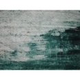 thumbnail image 4 of Deerlux Modern Living Room Area Rug with Nonslip Backing, Abstract Teal Pattern, 4 of 5