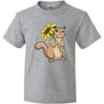thumbnail image 3 of Inktastic Cute Chipmunk with Sunflower Youth T-Shirt, 3 of 5