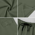 thumbnail image 6 of Dresfit Men's Cargo Shorts Long Baggy Shorts Summer 2026 Multi Pockets Drawstring Work Bermuda Shorts Solid Elastic Waist Loose Fishing Short Pants 3XL, 6 of 9