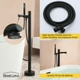 thumbnail image 5 of Boyel Living Freestanding Tub Faucet with Handheld Shower Head,2.5 GPM Floor Mounted Bathtub Filler Single Handle Shower Faucet in Matte Black, 5 of 10