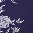 thumbnail image 4 of Zelouf Jenn Floral Single Border Embroidery On Scuba  , Sewing, DIY, Crafts Fabric by the Yard, Navy/ Ivory, 50 Yard, 4 of 4
