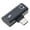 Black, variant on AOOOWER Double Port Type C Adapter 60W Fast Charging 3.5mm Headphone Port Wide Use