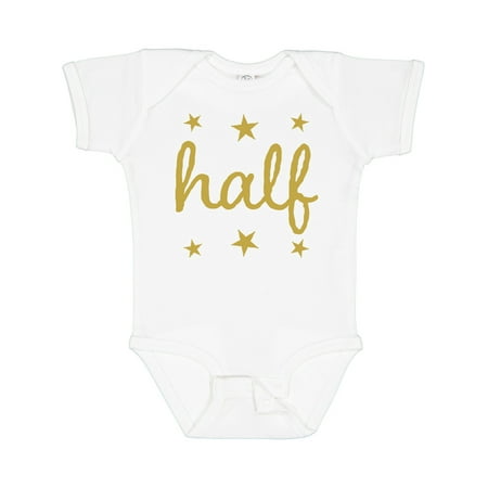 

Inktastic Half Birthday 1/2 Photo Outfit Gift Baby Boy or Baby Girl Bodysuit