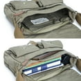thumbnail image 5 of Gootium Canvas Messenger Bag Vintage Crossbody Shoulder Bag Military Satchel, Green, 5 of 6