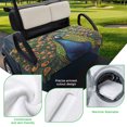 thumbnail image 5 of Golf Cart Seat Covers for 2 Seater, Peacock Soft Microfiber Cart Seat Towel Blanket, Watercolor Animal Vintage Farmhouse Absorbent Breathable Non Slip Bench Seats Protector for Golf Course 51"x31", 5 of 9