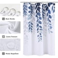 thumbnail image 2 of Black Stall Size Shower Curtain 36x72 inch Spring Eucalyptus Shower Stall Curtain for Bathroom Slub Texture Bath Curtains Floral Leaves Botanical Shower Curtain Set Natural Modern Bathroom Decor, 2 of 6