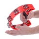 thumbnail image 4 of Pandereta Doble Fila, Doble Fila Jingles Handbell Pandereta Percusión Instrumento Musical para Niños(Rojo), 4 of 5