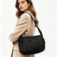 thumbnail image 6 of Women's Large Capacity Nylon Tote Bag, Lightweight Water Resistant Crossbody Shoulder Bag with Adjustable Wide Strap for Work Travel School Daily Use, 6 of 6