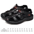 thumbnail image 3 of Sandalias de verano Zapatos de playa Zapatos de hombre transpirables Suministros al aire libre para caminatas en el lago (Negro 41), 3 of 3