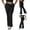 Style1-Black yoga pants women, variant on Mceream Wide Leg Yoga Pants for Women Plus Size High Waisted Open Bottom Sweatpants Crossover Waist Comfy Fashion Yoga Pants Dark Gray M