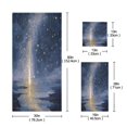 thumbnail image 3 of 3 Piece Bath Towels Set Bath Towel, Hand Towel and Face Towel for Bathroom, Gym, Hotel Sky Full Of Shooting Stars, 3 of 8