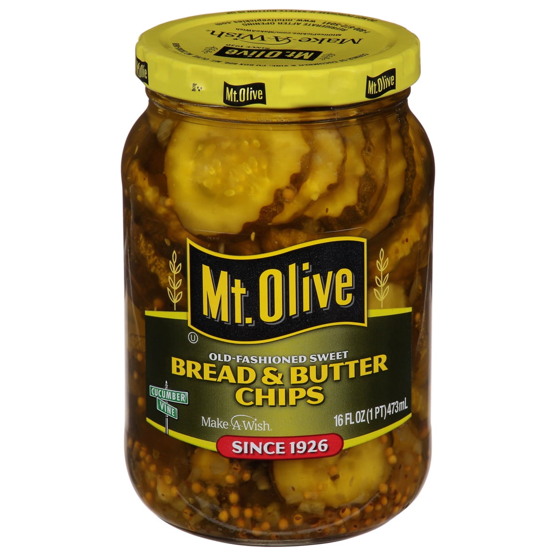 (2 pack) Mt. Olive Bread & Butter Pickle Chips - 16 fl oz jar
