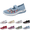 Light Blue-A, variant on Uelaod Women's Orthopedic Slip-On Walking Shoes, Lightweight Breathable Mesh Arch Support Sneakers for Plantar Fasciitis, Wide Width Non-Slip Gym Comfort Shoes