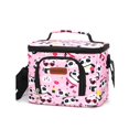 thumbnail image 1 of Cartoon Lunchbox Insulated Lunch Bags with Adjustable Shoulder Strap School Office Waterproof Oxford Lunch Bag for School Fans Gifts Pink bear, 1 of 8