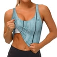 thumbnail image 3 of Balery Turquoise Wooden1 Sujetadores deportivos con espalda cruzada para mujer, acolchados, sin costuras, de alto impacto, ideales para yoga, gimnasio, entrenamiento y fitness.-Medium, 3 of 8
