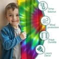 thumbnail image 3 of Blackout Kids Curtains,Colorful Rainbow Tie Dye Spiral Pattern Childrens Insulated Curtains Set Of 2,Bedroom Essentials,Toddler Room Decor 42"x63", 3 of 5