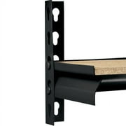 Muscle Rack 48W x 24D x 72H 5-Shelf Steel Freestanding Shelving Unit; Black
