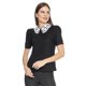 thumbnail image 1 of Blusa Para Mujer Casual Elegante Con Cuello Encaje Negro multicolor CHI Incógnita 330769, 1 of 5