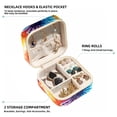 thumbnail image 2 of tie dye Travel Portable Jewelry Organizer: Square Bracelet Holder, Jewelry Display, and Box for Girls and Women, 2 of 6