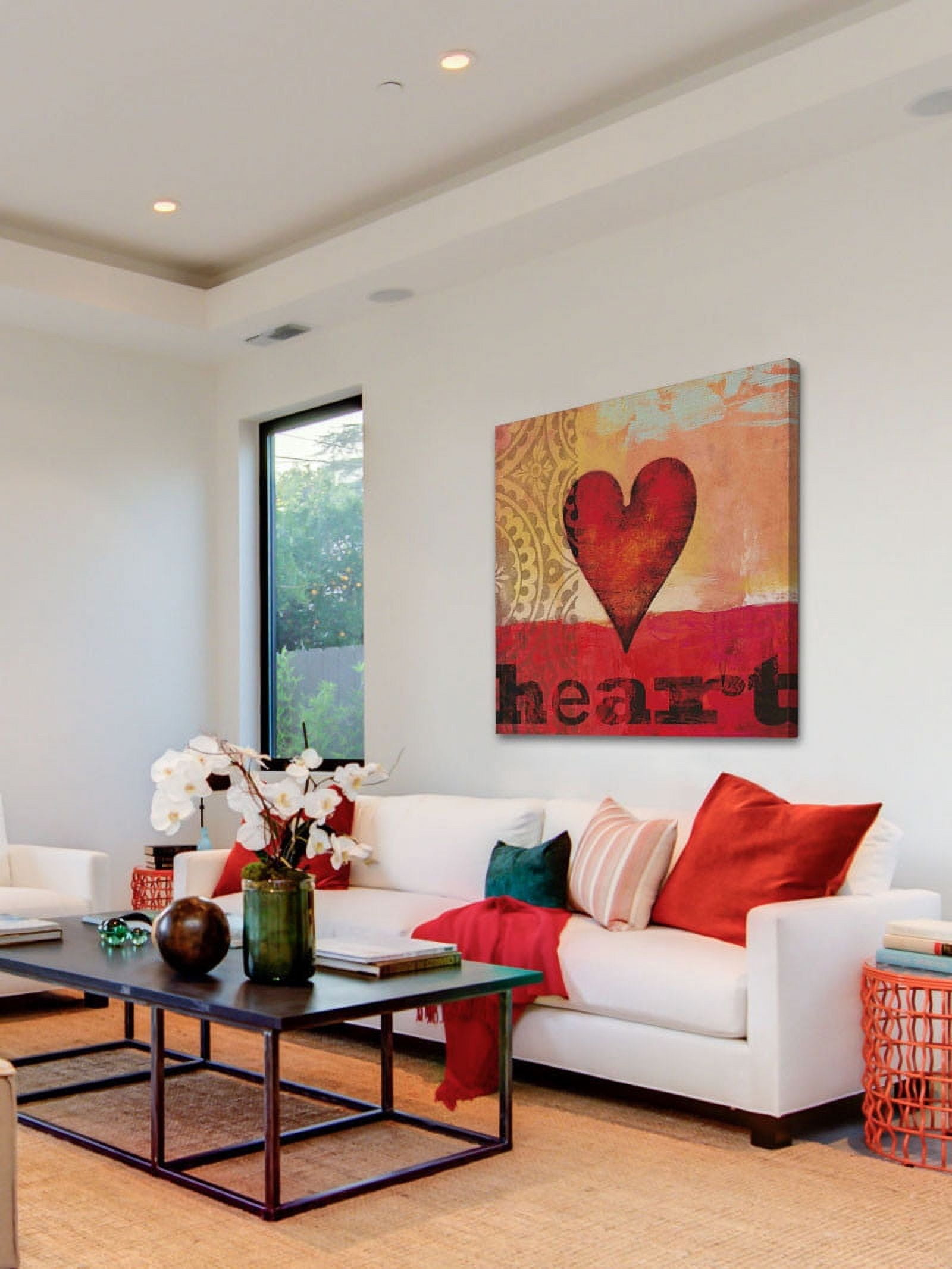 Marmont Hill "Game Play Heart" Painting Print on Canvas