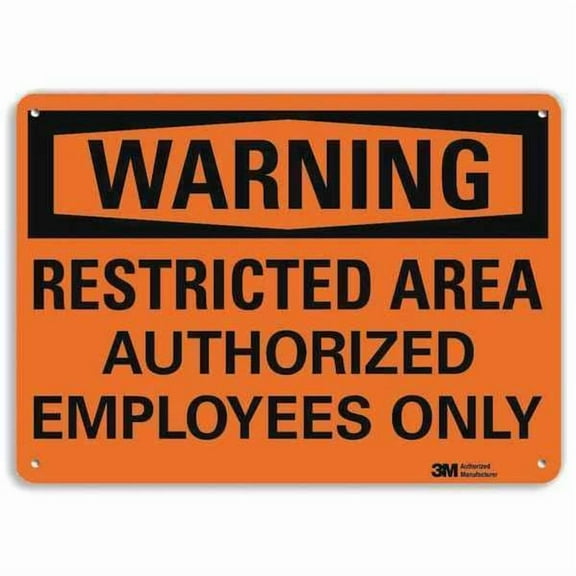 Lyle Admittance Sign,10 in x 14 in,Aluminum U6-1215-RA_14X10