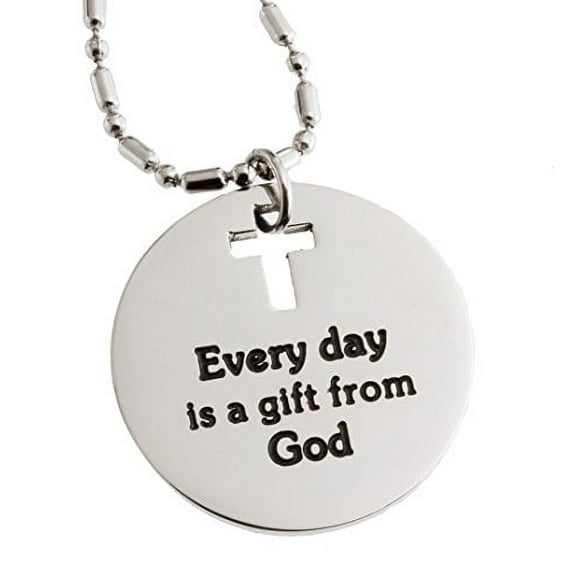 R.H. Jewelry Stainless Steel Cross Pendant for Men or Women Neckacle