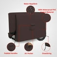 thumbnail image 3 of COVERS&ALL Outdoor Generator Cover, 12 Oz Waterproof UV & Weather Resistant, Universal Portable Equipment Machinery Storage Protector with Air Vents Velcro & Drawstrings (26"L x 20"W x 20"H, Coffee), 3 of 6