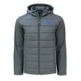 thumbnail image 2 of Men's Cutter & Buck  Gray Kentucky Wildcats Evoke Hybrid Eco Softshell Recycled Full-Zip Hoodie Jacket, 2 of 3