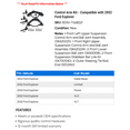 thumbnail image 2 of Control Arm Kit - Compatible with 2002 Ford Explorer, 2 of 2