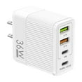 thumbnail image 1 of 36W Fast Charging Mobile Phone Charger 5V4A 2PD+2USB Port for Europe and UK Safe Charging, 1 of 5