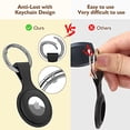 thumbnail image 1 of Paquete de 4 Fundas AirTag con Llavero - wanchel Soporte AirTag con Llavero Anti-Pérdida, Etiqueta Aérea Protectora, Buscar Artículos, para Perro, Gato, Llaves, Cartera, Mochilas, Compatible con Apple, 1 of 2