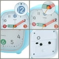 thumbnail image 3 of REGALWOVEN Mechanical Alarm Clock - Colorful Cartoon Design, Gentle Alarm, Silent Non-Tick for Living Room Blue 4.1"L x 1.8"W x 4.1"H, 3 of 6