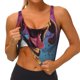 thumbnail image 3 of Fotbe Cartoon Big-Eyed Dog Sujetador Deportivo Largo sin Aros para Mujer con Almohadillas y Soporte Medio, Transpirable y Absorbente, Camiseta Tipo Chaleco o Tank Top-Large, 3 of 8