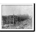 thumbnail image 2 of Historic Framed Print, Ship building scenes at Wilmington(?), Del., 1892: [Exterior of ship in stocks], 17-7/8" x 21-7/8", 2 of 9
