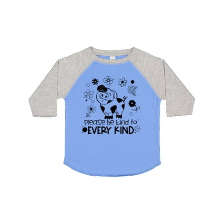 

Inktastic Please Be Kind to Every Kind Cute Pig and Flowers Gift Toddler Boy or Toddler Girl T-Shirt