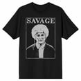 thumbnail image 4 of Golden Girls Golden Girls Sophia Is Savage Mens Tee on Black Adult Crew Neck Short Sleeve T-shirt - 4XLB, 4 of 7