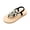 Black, variant on Women's Pearl T-Strap Bridal Flat Sandals Beach Wedding Shoes Casual Slip-On Breathable PU Comfort Slippers for Spring Summer Outdoor White