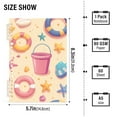 thumbnail image 2 of FORMRS 1-Subject Spiral Notebook 8" x 5" College Ruled 60 Refillable Sheet A5 Hard Cover, 2 Pack, Blue Beach Toys Pattern, 2 of 7