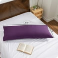 thumbnail image 2 of Bare Home Body Pillowcase - Envelope Closure - Ultra Soft - Double Brushed - Plum, 2 of 6