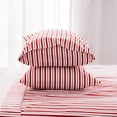 thumbnail image 3 of Juego de ropa de cama Best Season, tamaño completo, 4 piezas, a rayas burdeos, 3 of 6