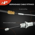 thumbnail image 4 of A-Premium Front Side Parking Brake Cable Assembly Compatible with Dodge and Chrysler Models: Grand Caravan 2003-2006, Caravan 2003-2007, Town & Country 2003-2007, Voyager 2003, 4 of 8