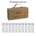 thumbnail image 2 of Advancent Kit de bolsa de botella de condimento para barbacoa, juego de lona ligero para Camping, parrilla, barbacoa, especias portátiles Kits de desorden para acampar Caqui, 2 of 6