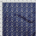 thumbnail image 4 of oneOone Georgette Viscose Blue Fabric Batik Quilting Supplies Print Sewing Fabric By The Yard 42 Inch Wide, 4 of 5