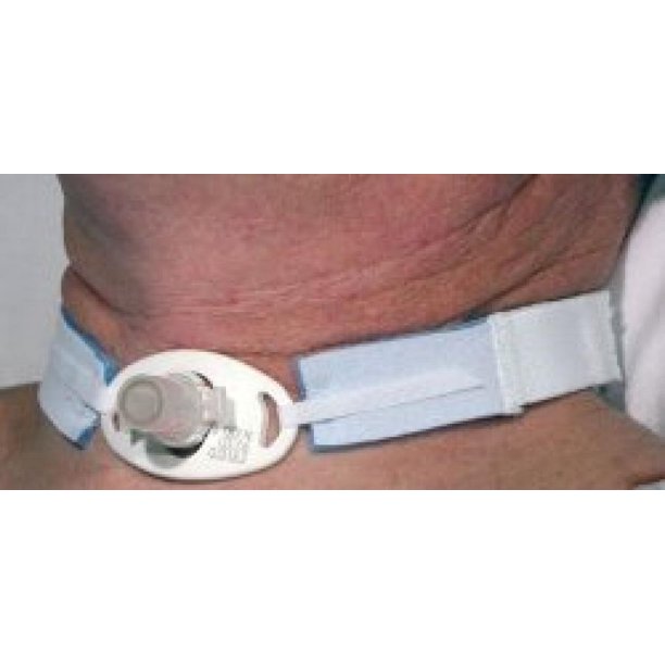 AirLife Tracheostomy Tube Holder, Hook And Loop Tab, 1 Inch Wide X 14
