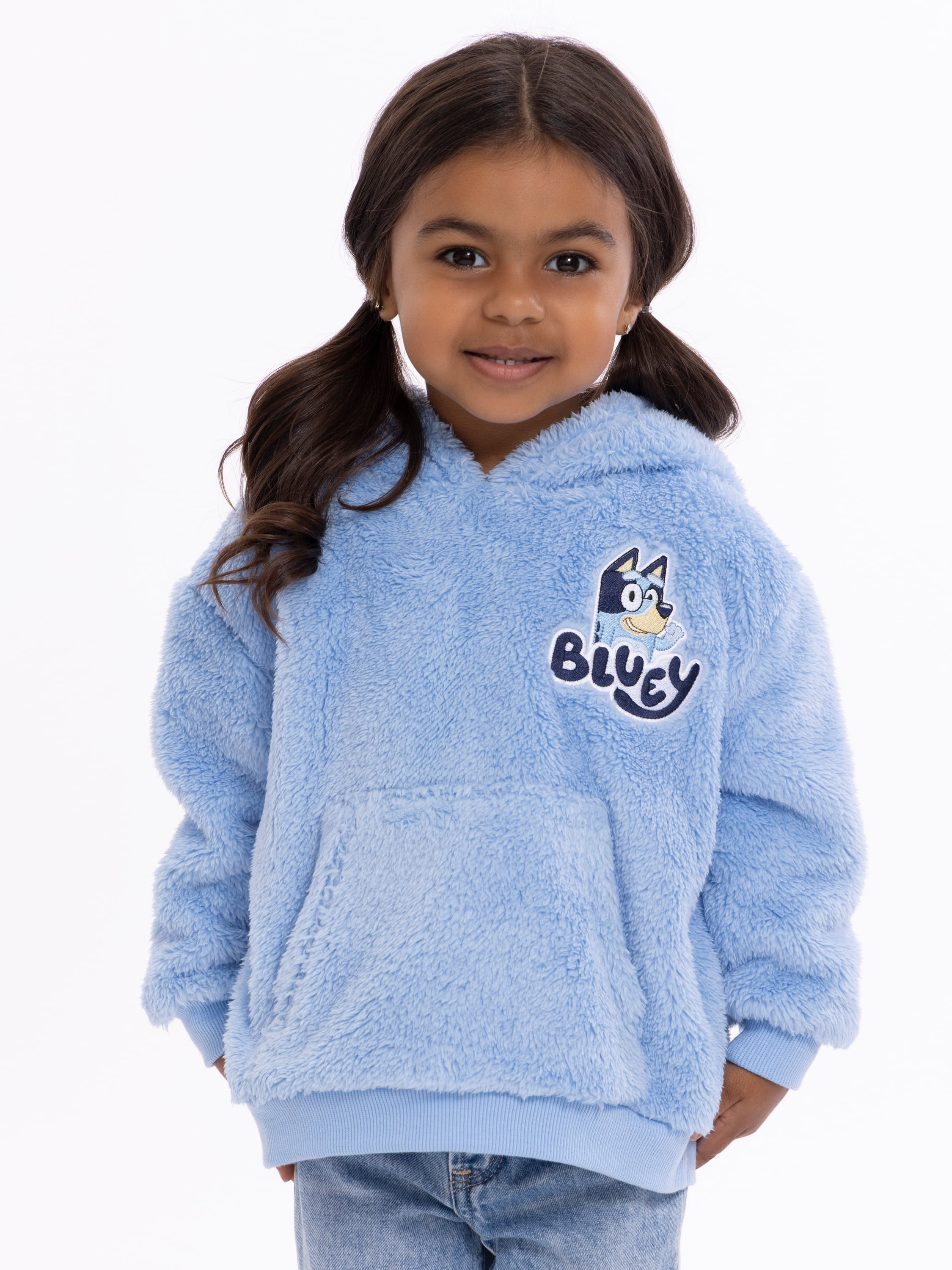 Bluey Toddler Girls Plush Cosplay Hoodie, Sizes 12M-5T