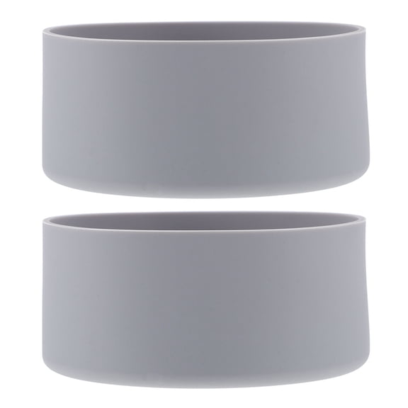 NIAIZEK Anti Slip Bottle Bottom Grey Protective Silicone Boot For Family Members 2Pcs 3.5In