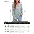 thumbnail image 5 of Fall Women's Crochet Cardigan Lightweight Kimono Long Sleeve Hollow Out Kint Outwear Sweater, 5 of 5