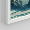 thumbnail image 5 of PixonSign Framed Canvas Print Wall Art Set - Teal Winter Snowy Pine Trees Art - Set of 3 Forest Landscape Nature Wilderness Wall Décor for Living Room, Bedroom - 11"x14" Panels White, 5 of 5