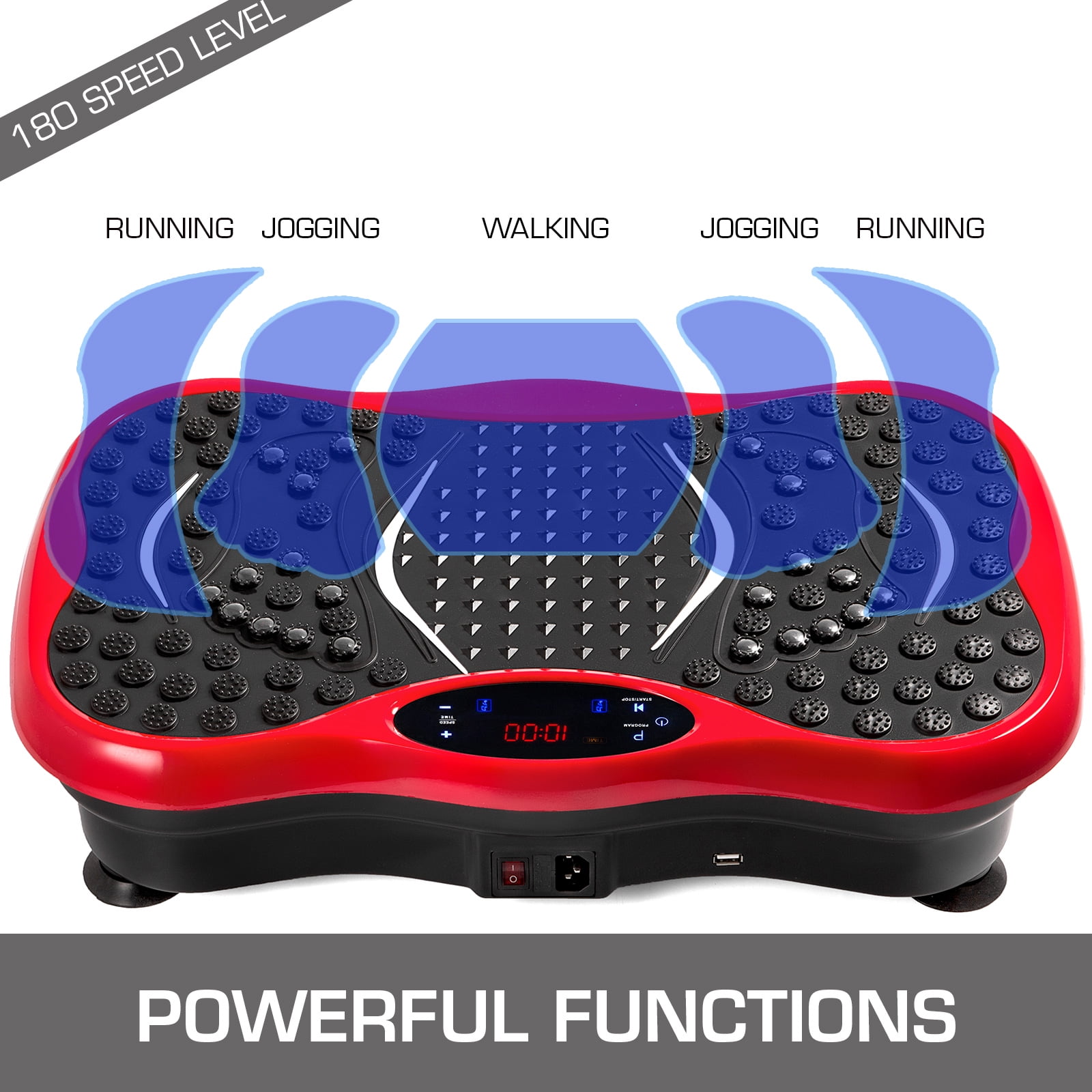 VEVOR Vibration Platform, Full Body Exercise Vibration Plate, Vibration