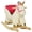 Cream White, variant on Qaba Kids Rocking Horse Ride On Unicorn with Realistic Sounds and Safety Belt, Plush Animal Rocker for Toddlers 18-36 Months, Cream White